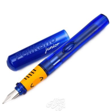 Ручка пір'яна для правші Pelikan Pelikano Junior , Синій