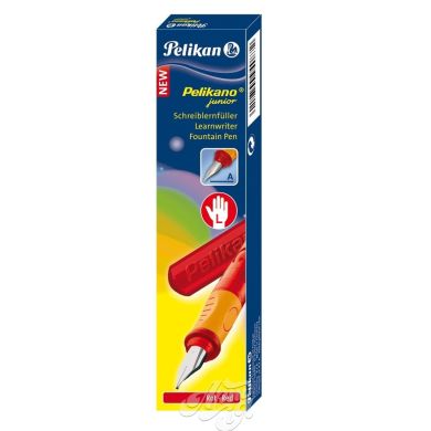 Ручка пір'яна для лівші Pelikan Pelikano Junior, Червоний
