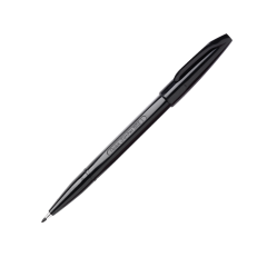 Pentel Sign Pen Brush Tip, Черный