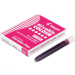 Cartridge Pilot Parallel Pen, 6 pcs., Pink