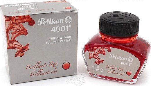 Чорнило Pelikan 4001 30 мл, діамантовий червоний