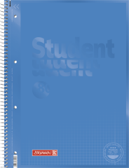 Блокнот Brunnen Student Premium  А4 в клітинку, Блакитний, А4