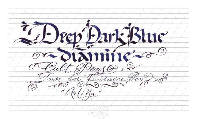 Diamine Ink 30мл, Blue Shades, 30 ml, Deep Dark Blue
