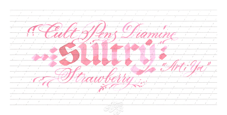 Чорнило Diamine Ink 30мл, фіолетові/рожеві відтінки, 30 ml, Sultry Strawberry