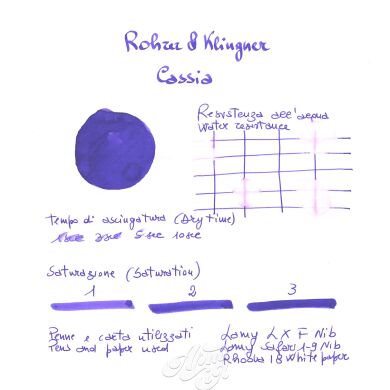 Rohrer&Klingner Schreibtinte, 50 мл, різні кольори, 50 мл, Cassia 410