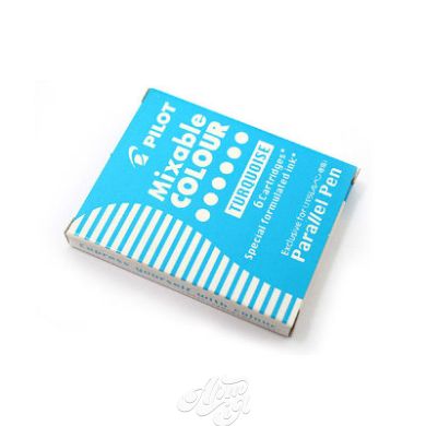 Cartridge Pilot Parallel Pen, 6 pcs., Turquoise