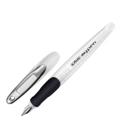 Ручка пір'яна Herlitz My.pen для шульги. Білий корпус