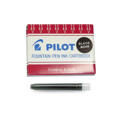 Pilot Fountain Pen Ink Cartridge (IC-50), 6 pcs., Black