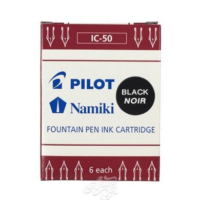 Картриджі Pilot Fountain Pen (IC-50), 6 шт., Чорний