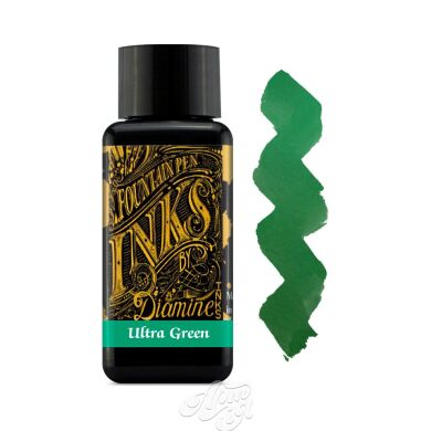 Чернило Diamine Ink 30мл, зелёные оттенки, 30 ml, Ultra Green