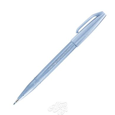Pentel Sign Pen Brush Tip NEW COLORS, Grey Blue