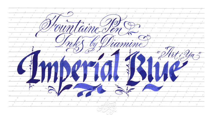Чорнило Diamine Ink 30мл, сині/блакитні відтінки, 30 ml, Imperial Blue