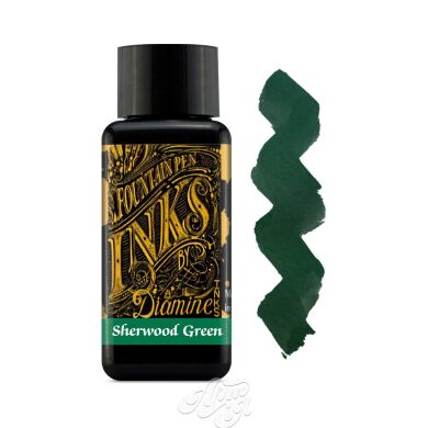 Чорнило Diamine Ink 30мл, зелені відтінки, 30 ml, Sherwood Green
