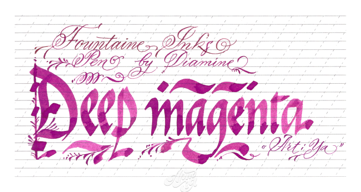 Diamine Ink 30мл, Purple/Pink Shades, 30 ml, Deep Magenta